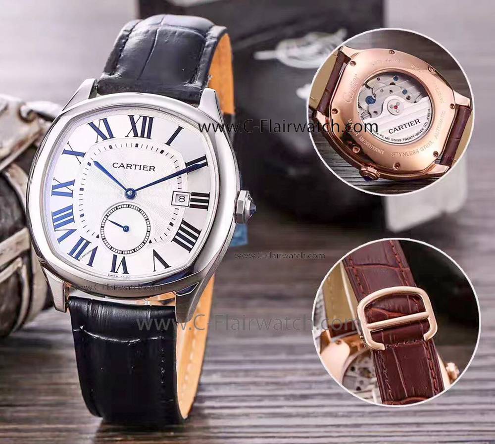 Clone Drive de Cartier Automatic Watch Cartier White Face